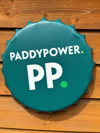 paddy power metal wall bottle cap