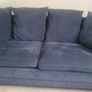 navy 3 seater sofa Image 2