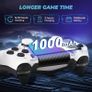 Wireless Controller for PS-4, Crack Design with RGB Light, 1000mAh Battery, 3.5mm Audio Jack, Gamepad Joystick with Dual Vibration/6-Axis Gyro Sensor/Touch Panel, Controller for PS-4/Pro/Slim/PC Image 6