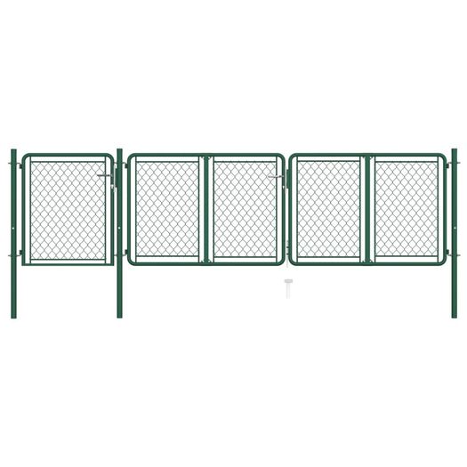Garden Gate Steel 100x395 cm Green
