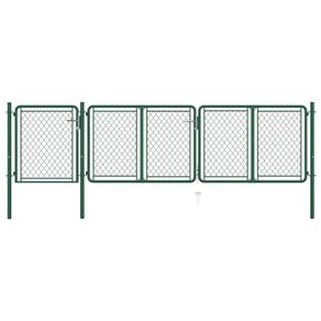 Garden Gate Steel 100x395 cm Green