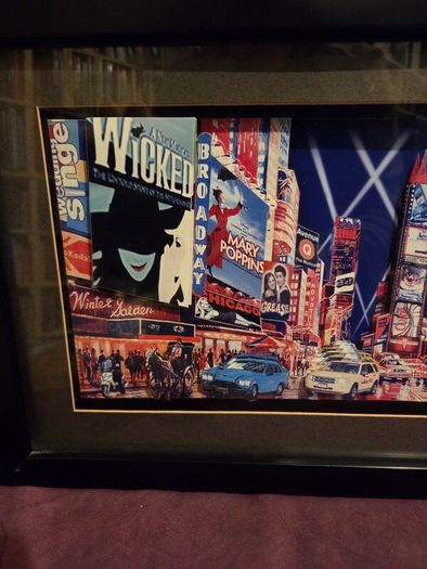 Times Square Broadway Musicals - Framed