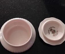Little pink Royal Adderley bone china trinket dish
