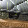 Super King mattress with wooden bed Image 4