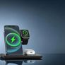 3-in-1 Fast Wireless Charging Station for iPhone 16/15/14/13/12 Pro Max, for iWatch, for AirPods 3/2 - Foldable Dock with USB Type-C, Magnetic Adapter, and Multi-Device Compatibility, Wireless Charger Fast Charging, for iPhone Charging Station | Modern Ch Image 3