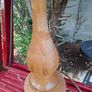 Vintage Wood Lamp and Shade Image 6