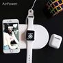 Airpower Wireless Charger Pad,3 in 1 Qi Wireless Charger Holder for IWatch iPhone Airpods,Wireless Charger for IphoneX 8/8Plus/ Samsung S9/S8/Plus (3 in 1 Wireless Charger) Image 2