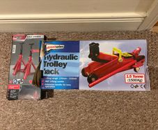 hydraulic jack with axle stand set x2