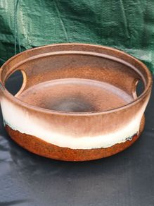 Vintage Kera Grill Fruit Bowl
