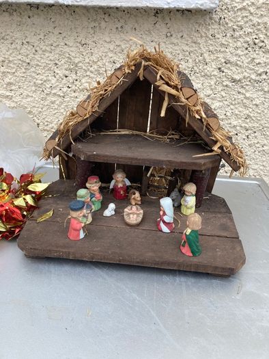 Vintage Christmas Crib