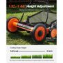 Push Reel Lawn Mower 45 cm, 5 Blades Manual Push Mower No Motor, 35- 62mm Adjustable Cutting Height, Walk-Behind Lawn Mowers with Grass Catcher Image 2