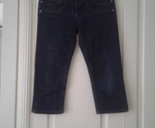 Vintage Blue Denim Capri/Crop Pants.