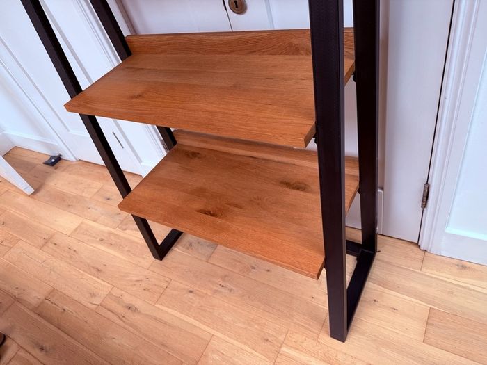 John Lewis ladder bookcase - Oak, metal, industrial style