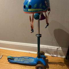 Mini Micro Scooter and Matching Helmet