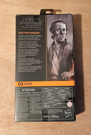 Star Wars Doctor Evazan 6" Scale Black Series New & Unopened