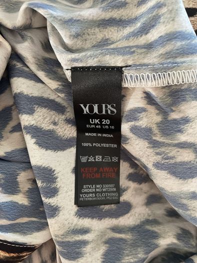 Yours animal print blouse plus size