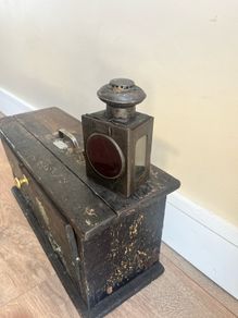 Antique French Railway Oil Signal Lamp