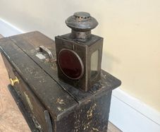 Antique French Railway Oil Signal Lamp
