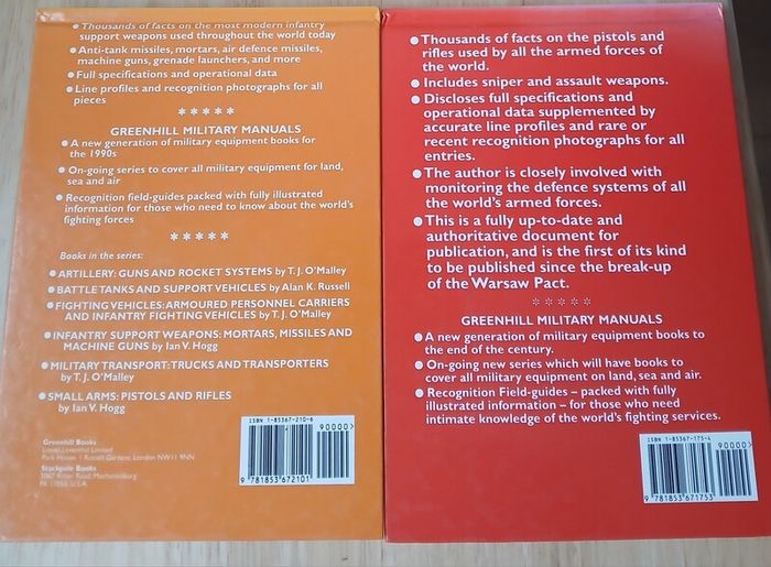 Greenhill Military Manuals Ian Hogg Small Arms Infantry Weapons Bundle