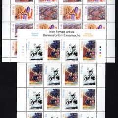 2005 Ireland Irish Female Artists Commemorative Stamps Sheetlet Plate 1A1A1A1A Mint Never Hinged (MNH)