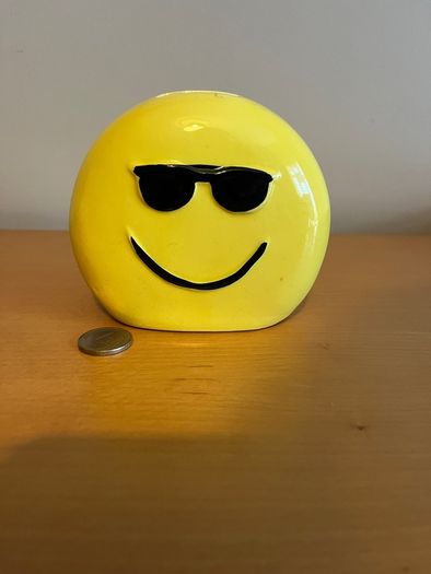 Emoji ceramic piggy bank
