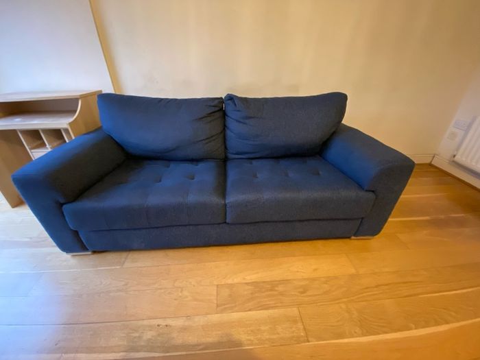Jackson Navy 3 Seater Sofa (two available)