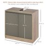 Under Sink Storage Cabinet Floor Standing Cupboard w/ Adjustable Shelf Bathroom Cabinet 2 Doors  (FREE SHIPPING) Image 2