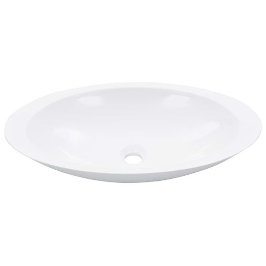 Wash Basin 59.3x35.1x10.7 cm Mineral Cast/Marble Cast White