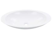 Wash Basin 59.3x35.1x10.7 cm Mineral Cast/Marble Cast White