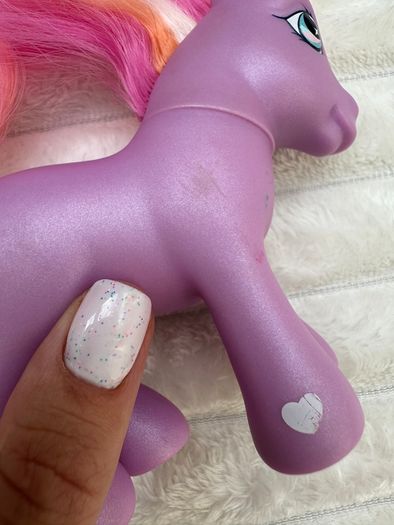 Vintage My Little Pony Twinkle Twirl Purple Stars Hasbro 2004 G3 Used Please see pictures