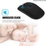 Wireless Mouse, 2.4G Slim Portable Wireless Mouse for Laptop Silent Mouse Ergonomic Cordless Design with USB Nano Receiver Compatible with PC Mac Computer Macbook Notebook (Black) Image 3