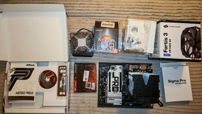 AMD R5 5600+Asrock B350 Pro4+32gb 3600 Cl18+Fortis3
