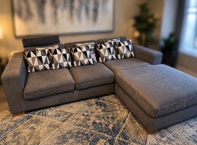 Impulse Corner Chaise Sofa and Cuddler Chair