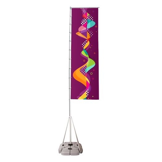 Event Display Kit 5 Plinths, Welcome Sign & 8 Flag Bases