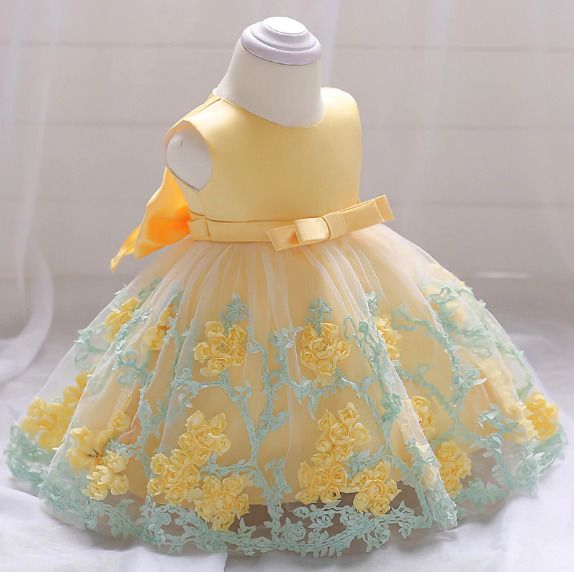 New Baby Girl Flower Dress size 3-6 mths