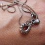 Vintage Sterling Silver 925 Isla Garnet Pendant Necklace 4,2g Image 4