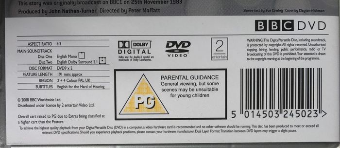 Doctor Who [1983] Peter Davidson - The Five Doctors [DVD TV Boxsets]