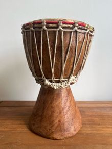 Traditional West African Hand Carved Djembe Drum