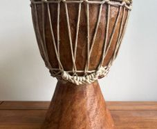 Traditional West African Hand Carved Djembe Drum