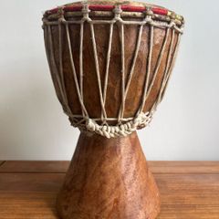 Traditional West African Hand Carved Djembe Drum