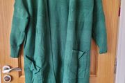 Cozy Green Longline Cardigan