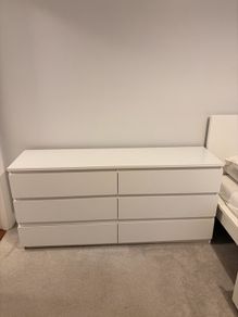 white drawers