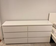 white drawers
