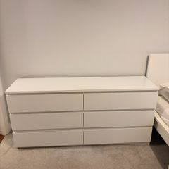 white drawers