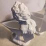 Pair vintage  hand made porcelain figurines / miniature vases or flower holder. Image 5