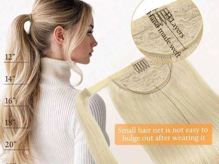 BNIP Blond Ponytail Hair Extension