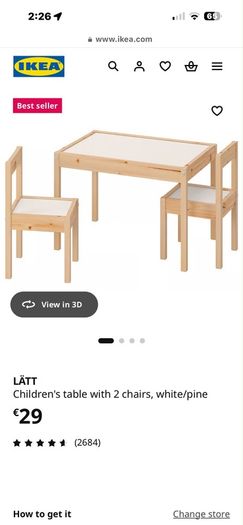 Ikea Latt table and chairs