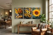 3 large canvas 45x65cm
