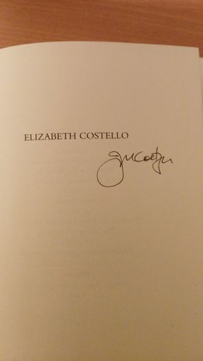 Signed First Edition - J M Coetzee 'Elizabeth Costello'