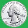North Dakota, 1889, The Buffalo - Quarter Dollar. Image 2